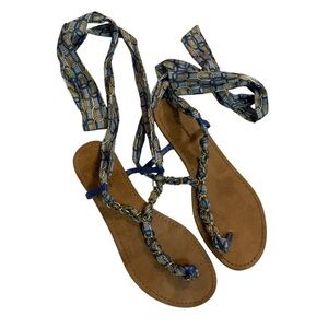 Zigi Soho fabric wrap sandals
